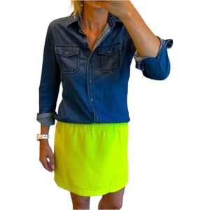 💙Banana Republic Dark Chambray Button Down (Small Tall)